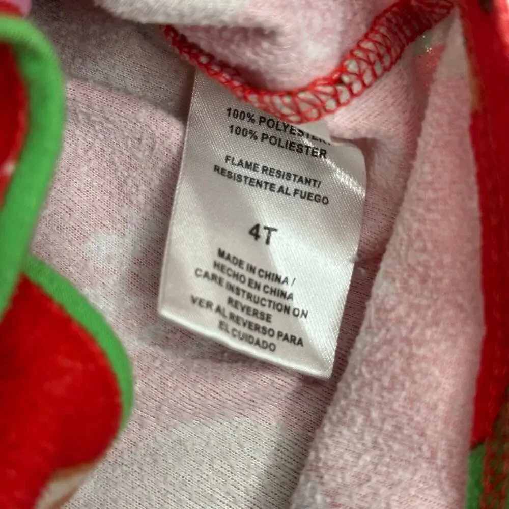 Rudolph the Red Nosed Reindeer Red Flannel Pajama Set  Size 4T